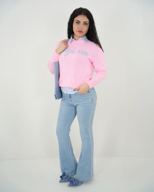 JEANS ZAMPA "Dina" in paleTTe. abbigliamento