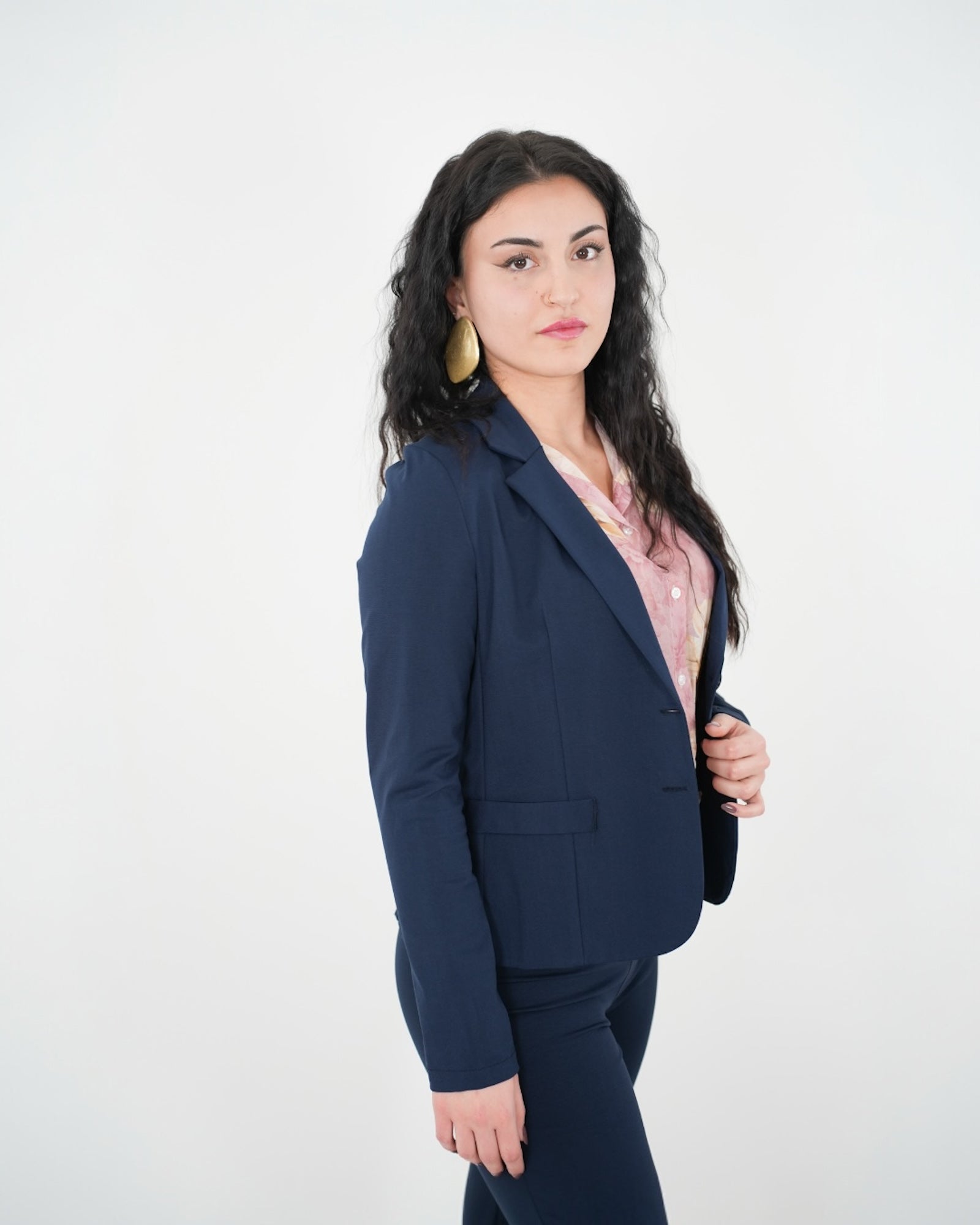 GIACCA & PANTALONE SET COMPLETO "Susy" BLU in paleTTe. abbigliamento