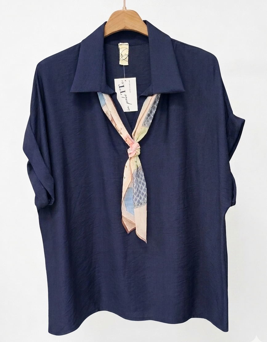 TOP "susy" CON FOULARD in paleTTe. abbigliamento